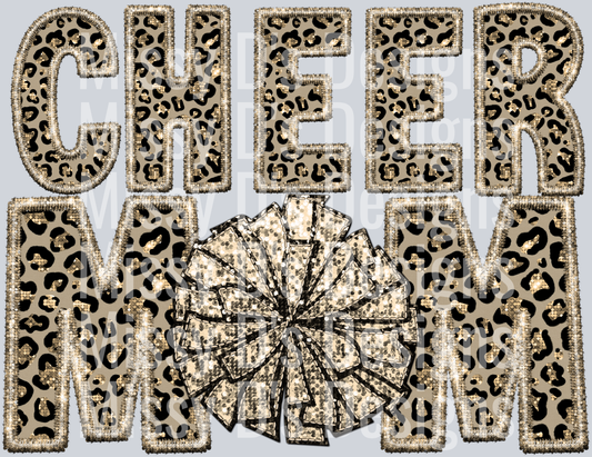 Leopard Cheer mom 2