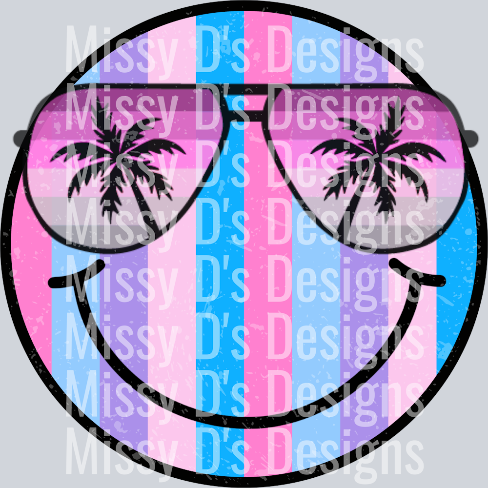 striped smiley sunglasses