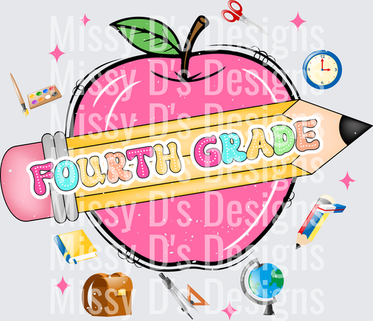 Back to School apple