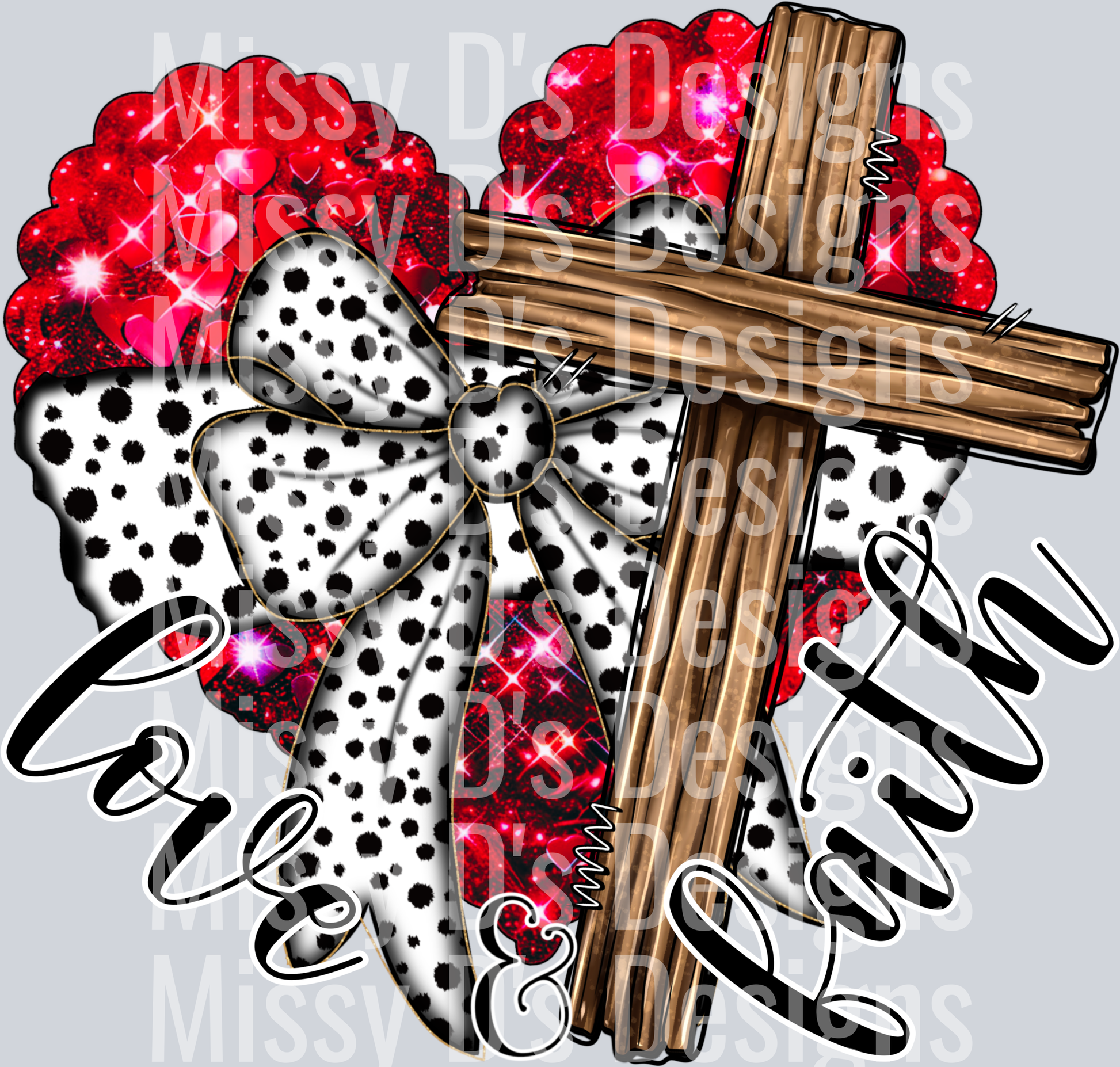 love and faith dotted coquette