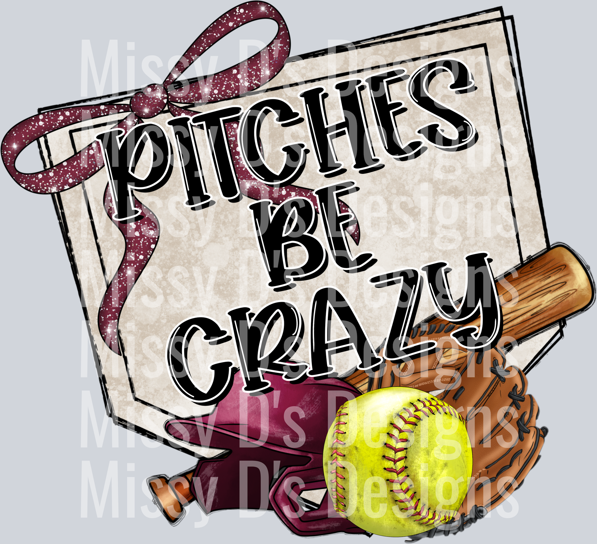 pitches be crazy softball maroon