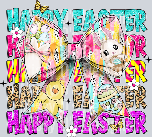 happy easter coquette bow