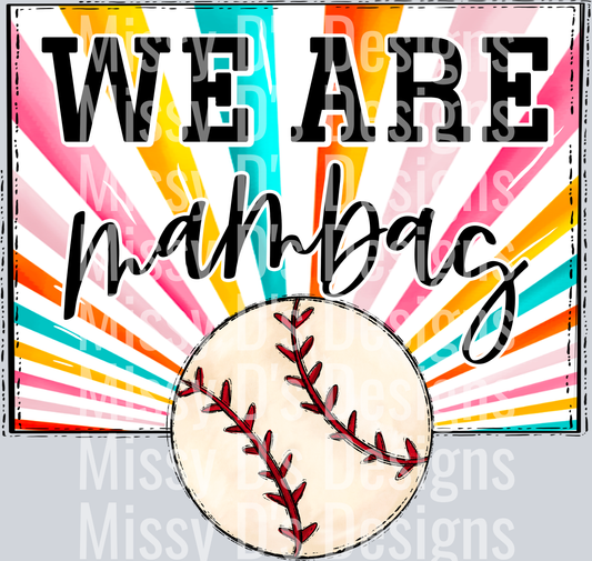 sunburst WE ARE mambas baseball