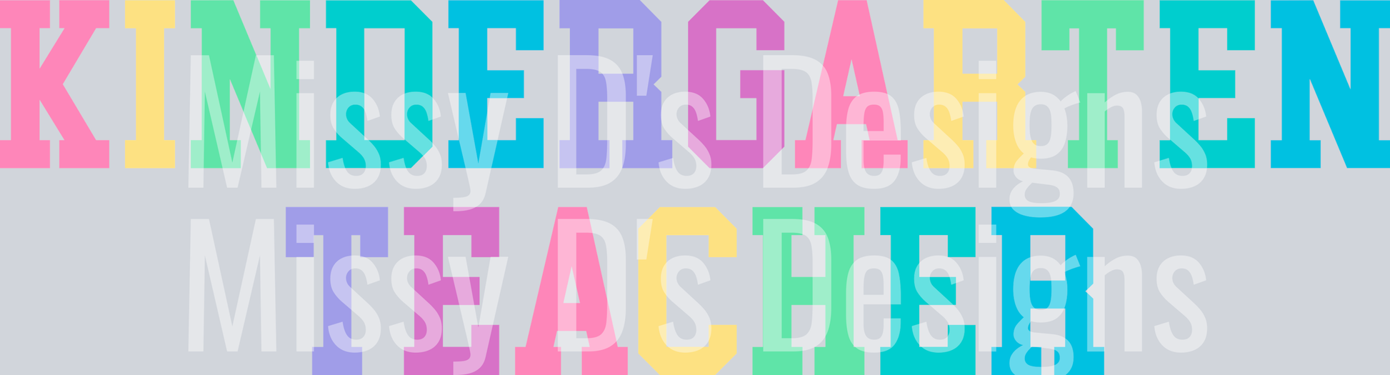 Kindergarten Teacher Colorful