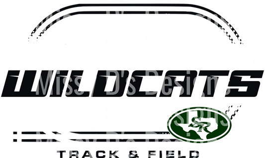 Wildcats Track and Field Team Logo Design