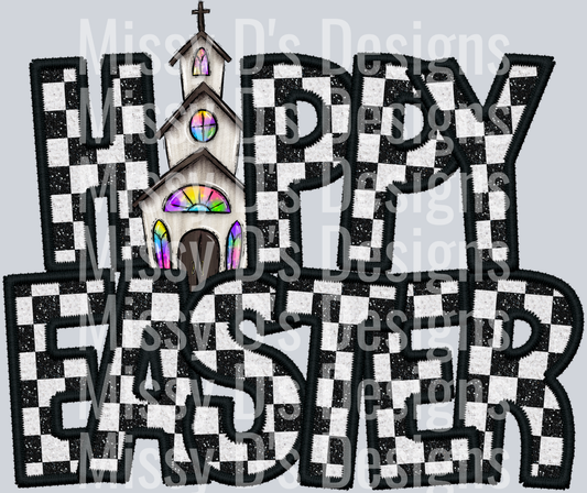 happy easter checker church