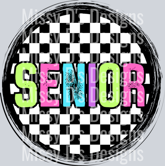 CheckeredCirclePinkSenior