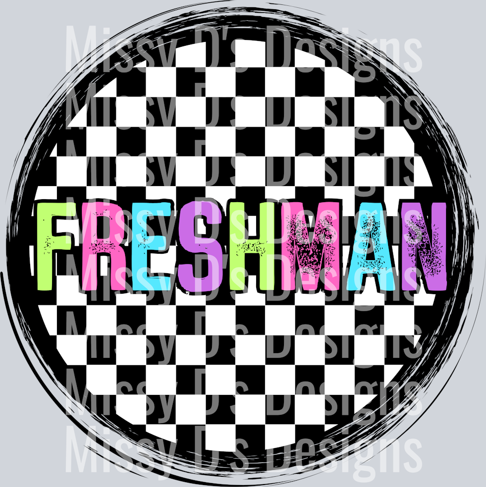 CheckeredCirclePinkFreshman