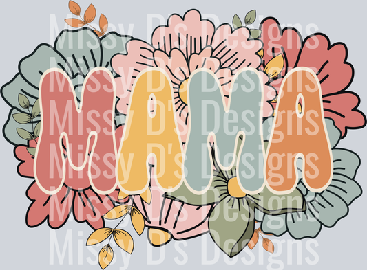 mama floral circle