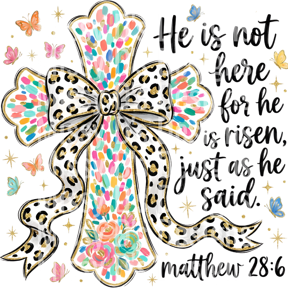 Brushstroke Easter Cross PNG