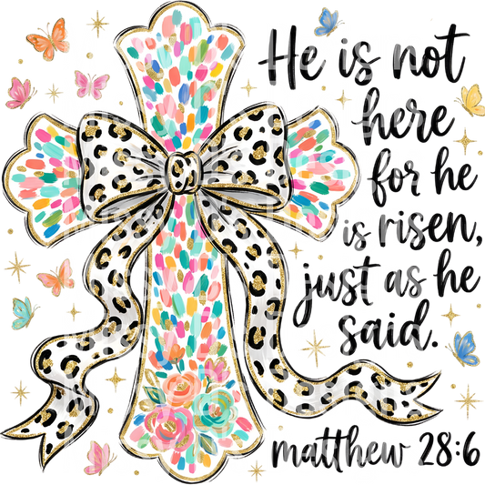 Brushstroke Easter Cross PNG