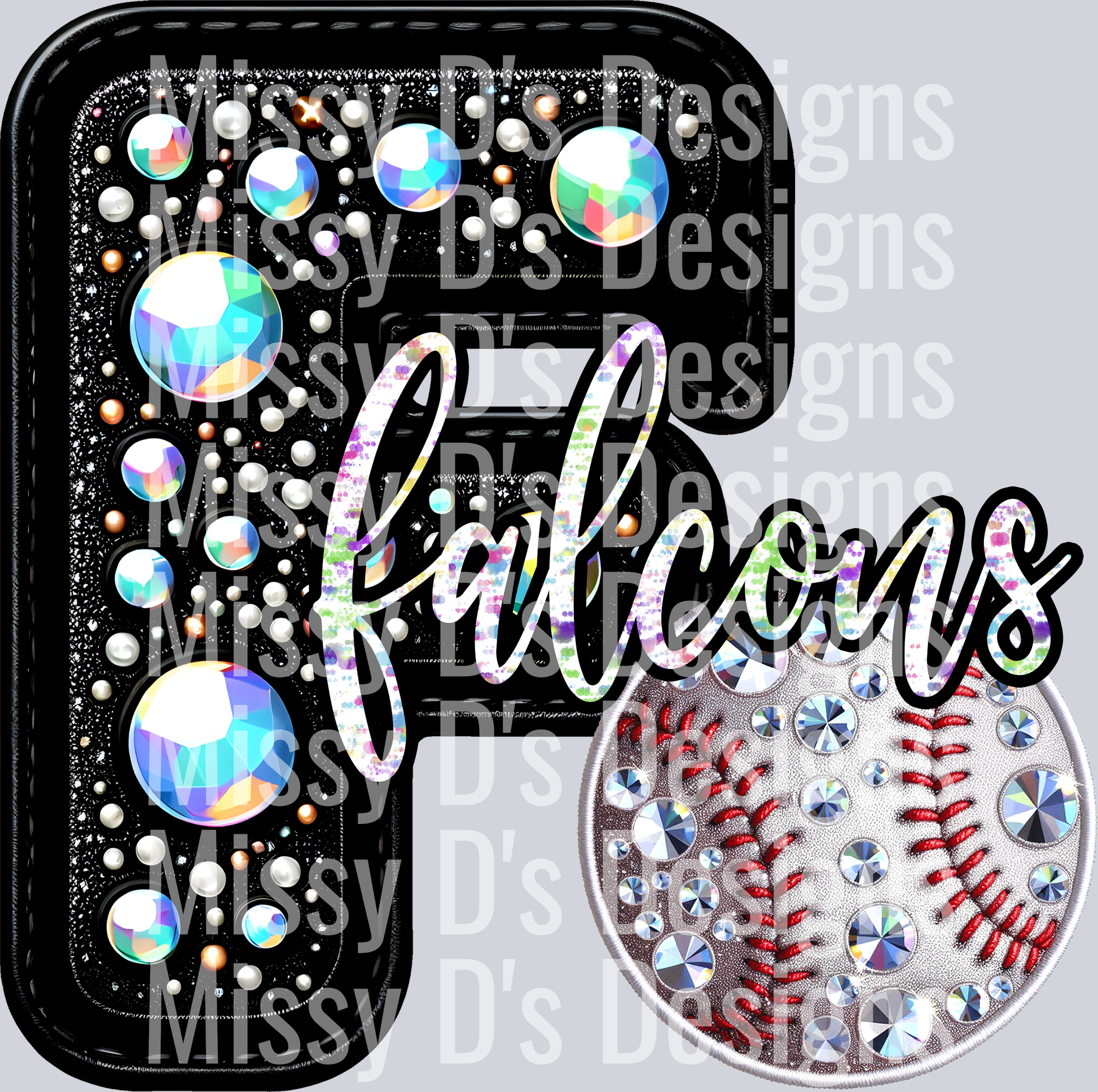 leather baseball falcons