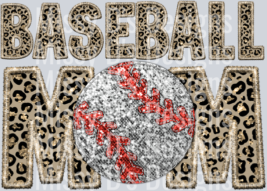 leopard baseball mom