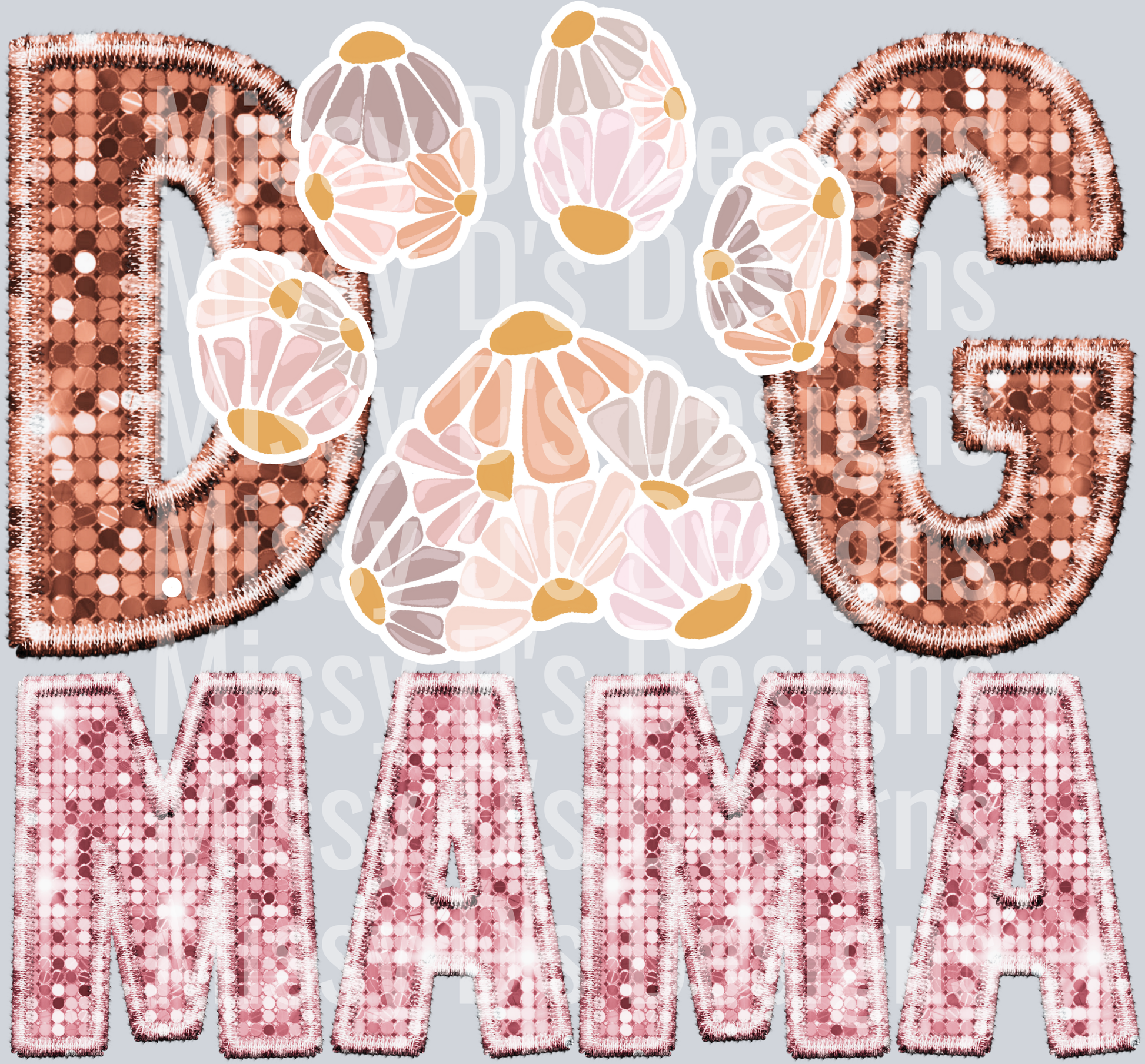 glitter dog mama