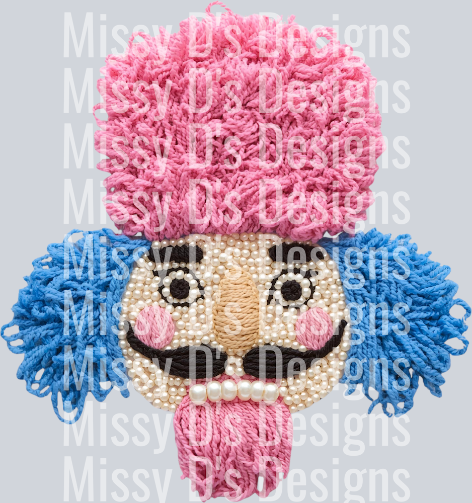 NUTCRACKER PINK BLUE PEARLS