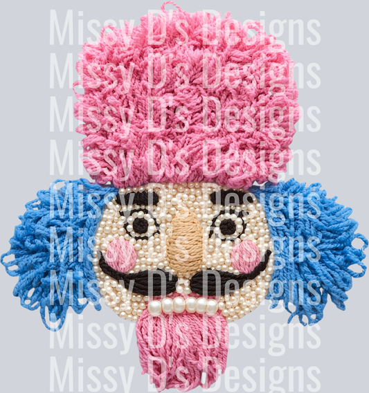 NUTCRACKER PINK BLUE PEARLS