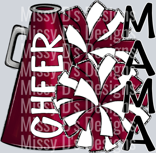 megaphone cheer mama marroon