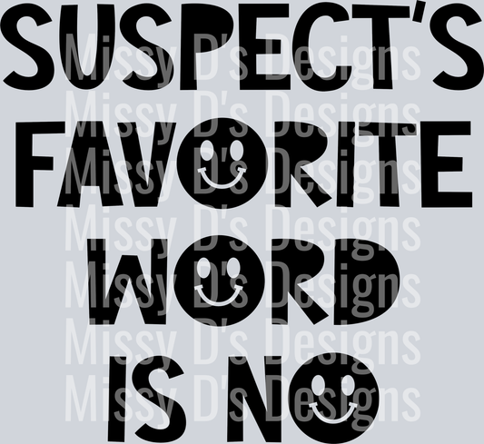 Suspect-FavWordNo2