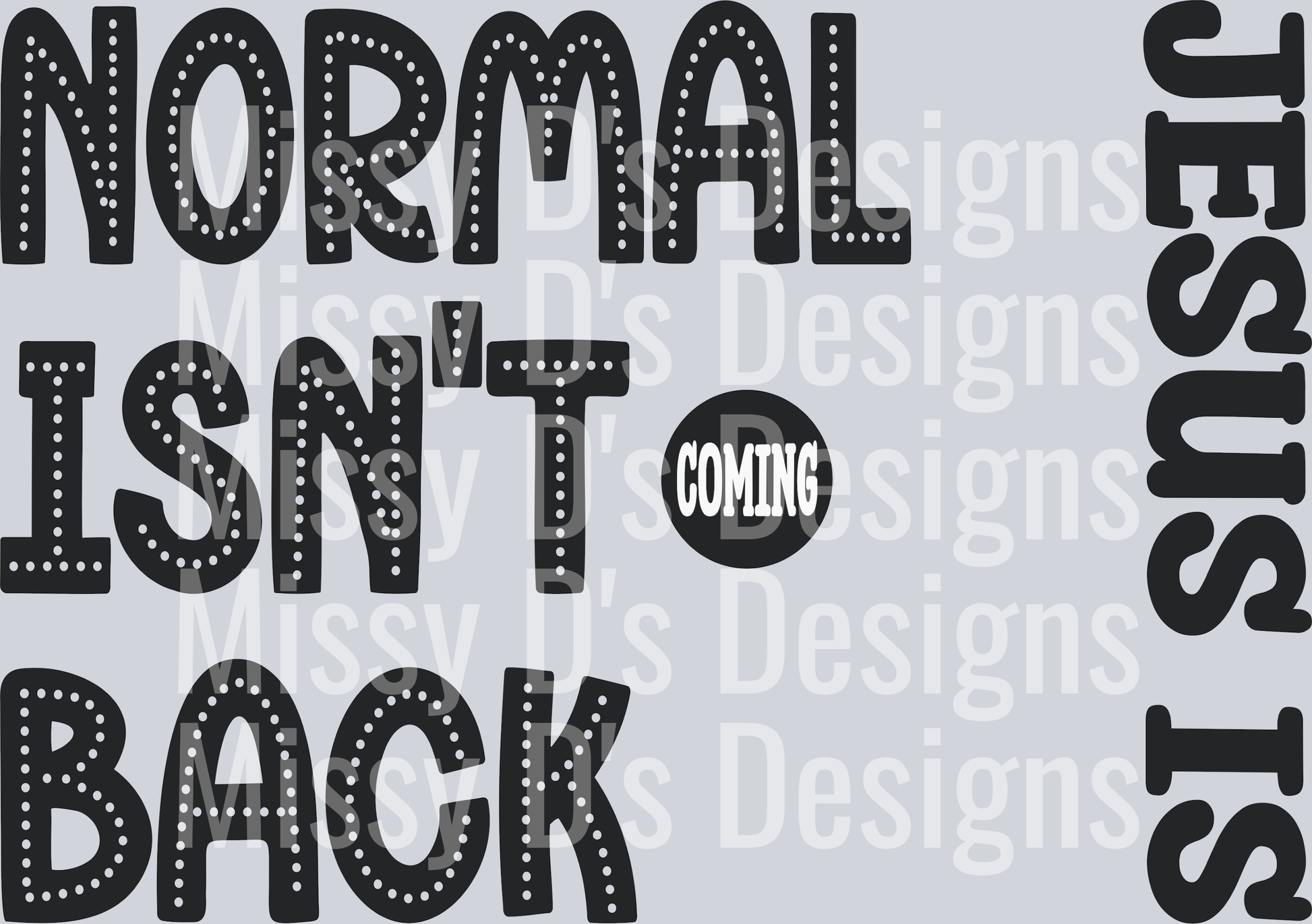normalisntcomingbackJesusis
