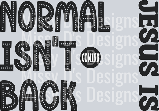 normalisntcomingbackJesusis