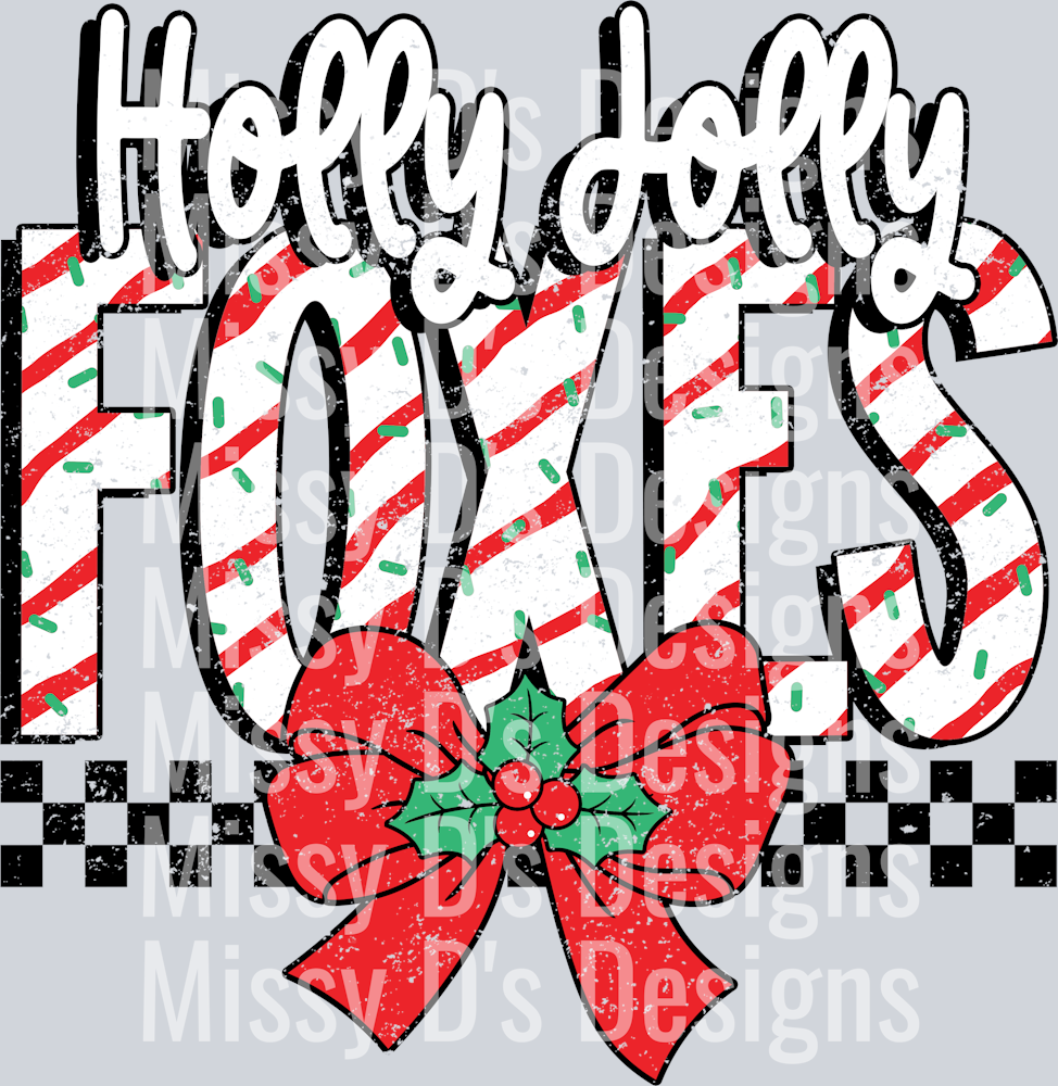 Holly Jolly Foxes