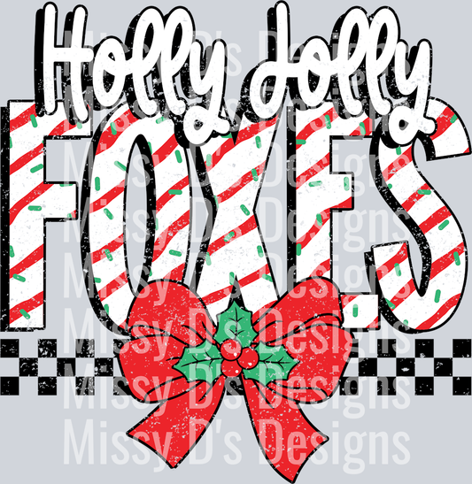 Holly Jolly Foxes