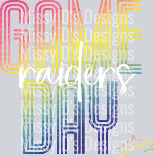 rainbow gameday raiders