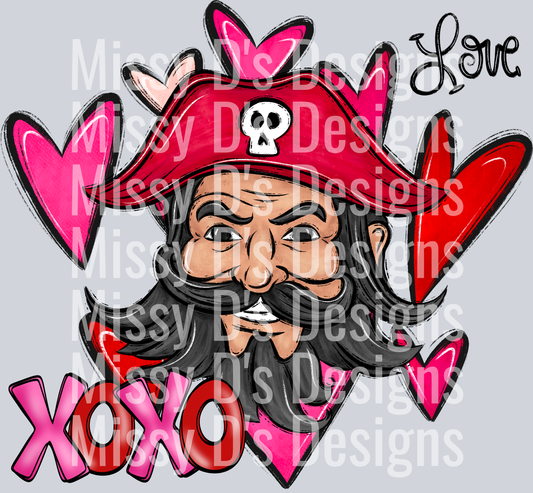xoxo pirate red