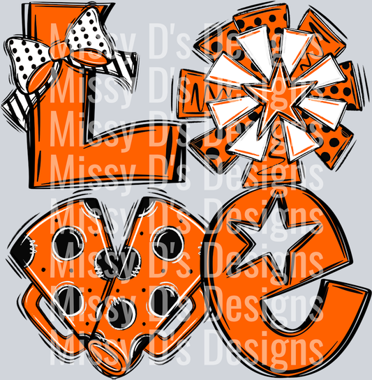 LoveCheerblkorange