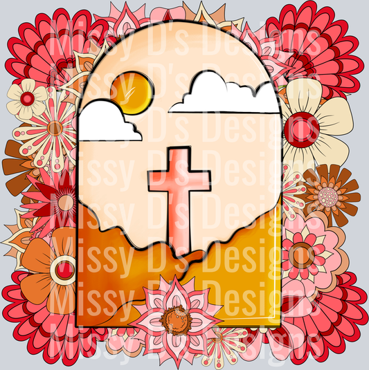 floral cross