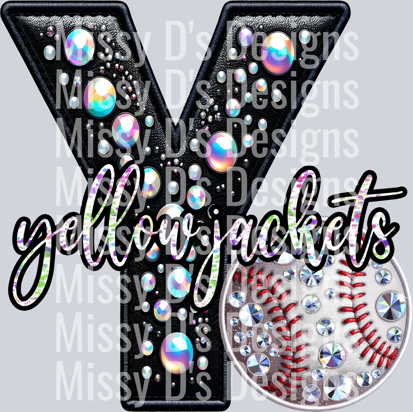 leather baseball yellow jackets