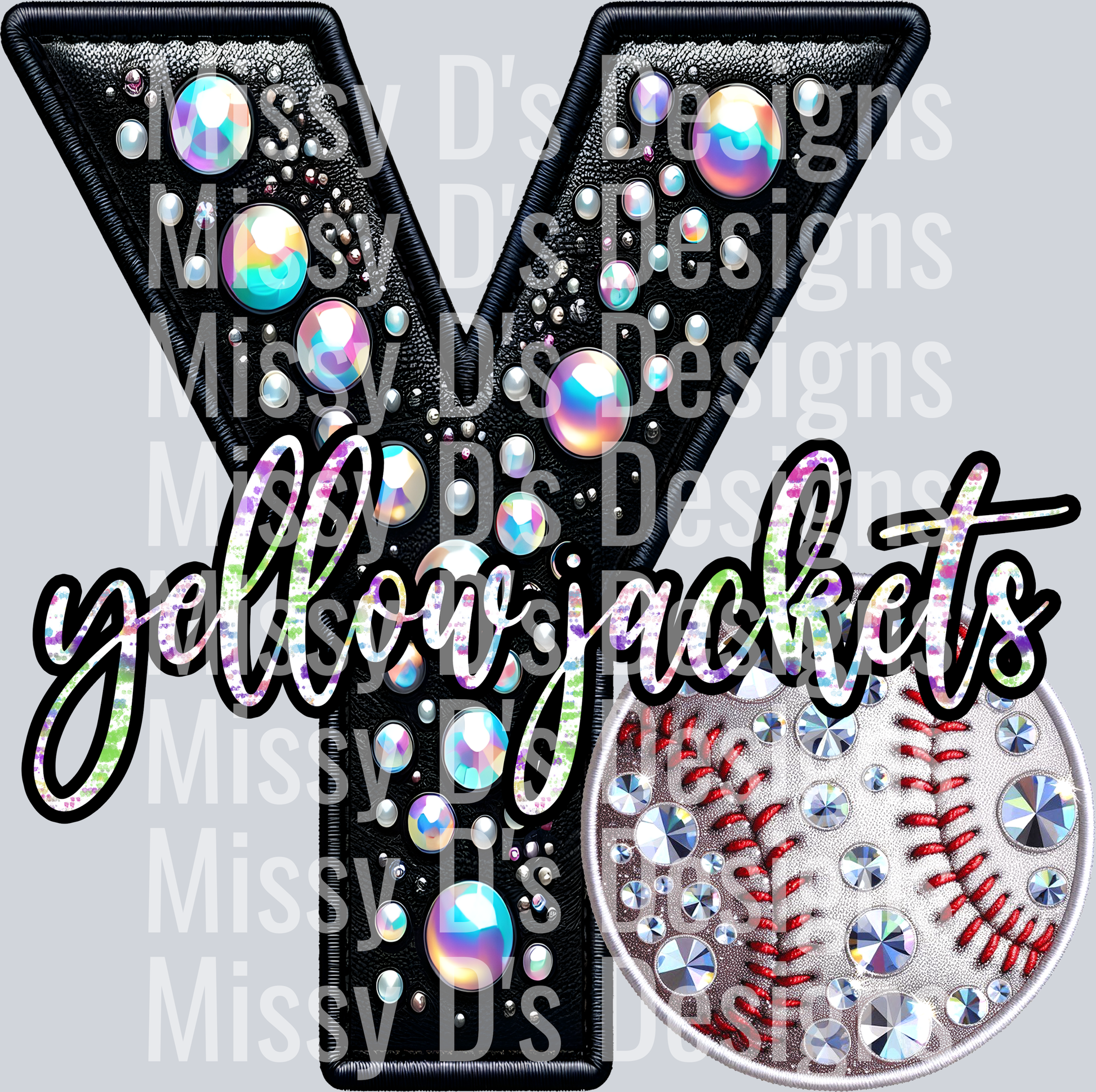 leather baseball yellow jackets