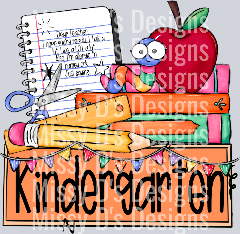 SchoolGradeNameplateKindergarten