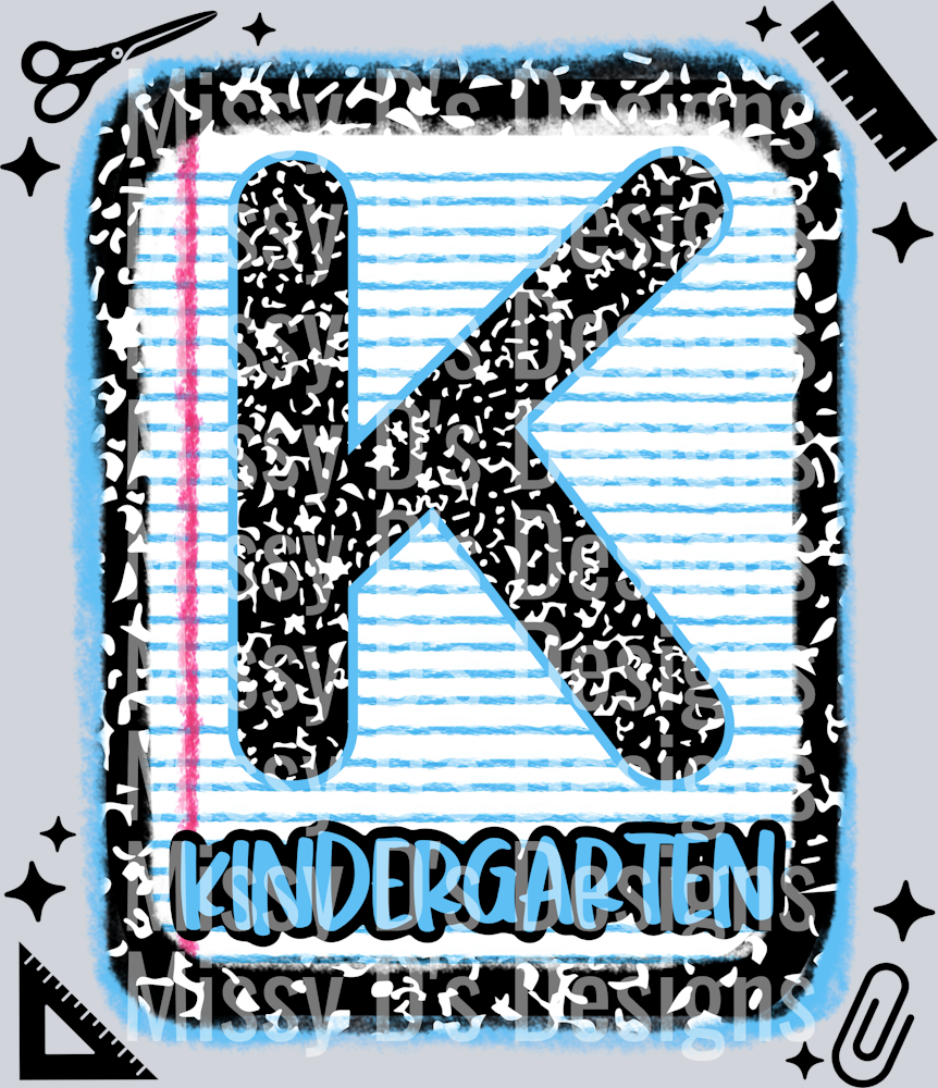 kindergarten grade notebook paper