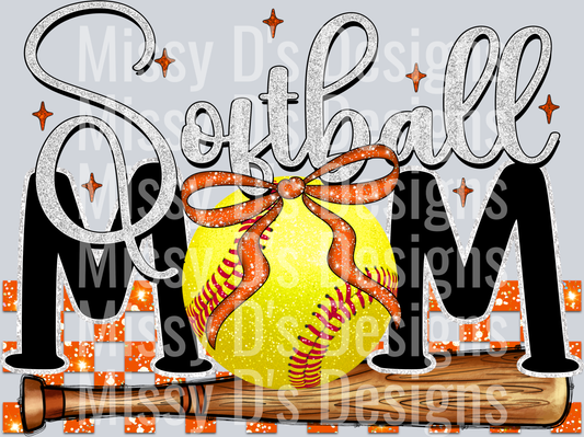 softball mom orange