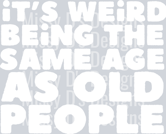 same age as old people white