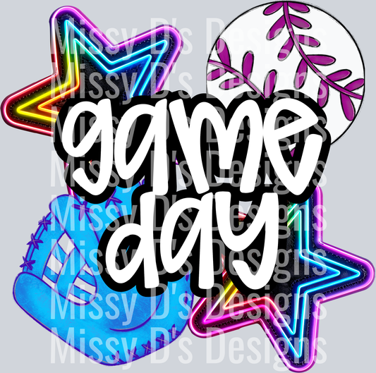 GAME DAY BASEBALL WHITE