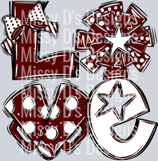 LoveCheermaroonwht