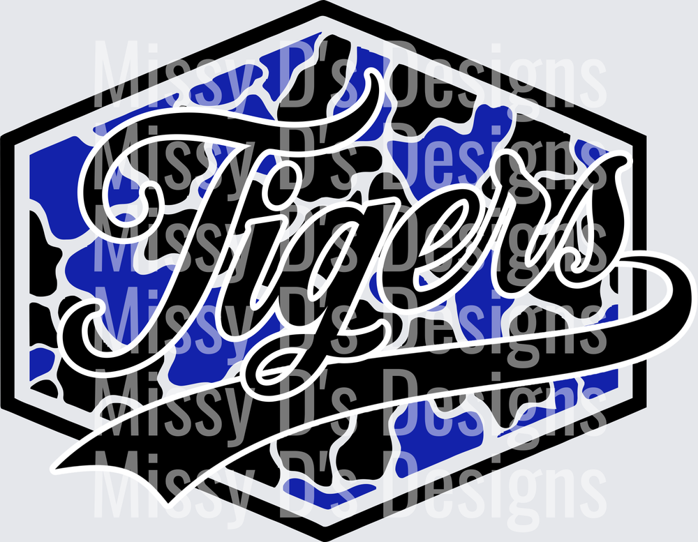Camo Hexagon Wills Point Tigers
