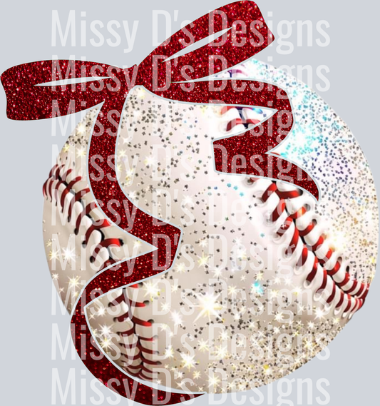 Maroon Bow Baseball300dpi