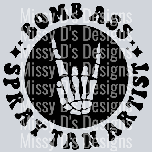 Bomb Ass Spray Tan Artist Pocket Design