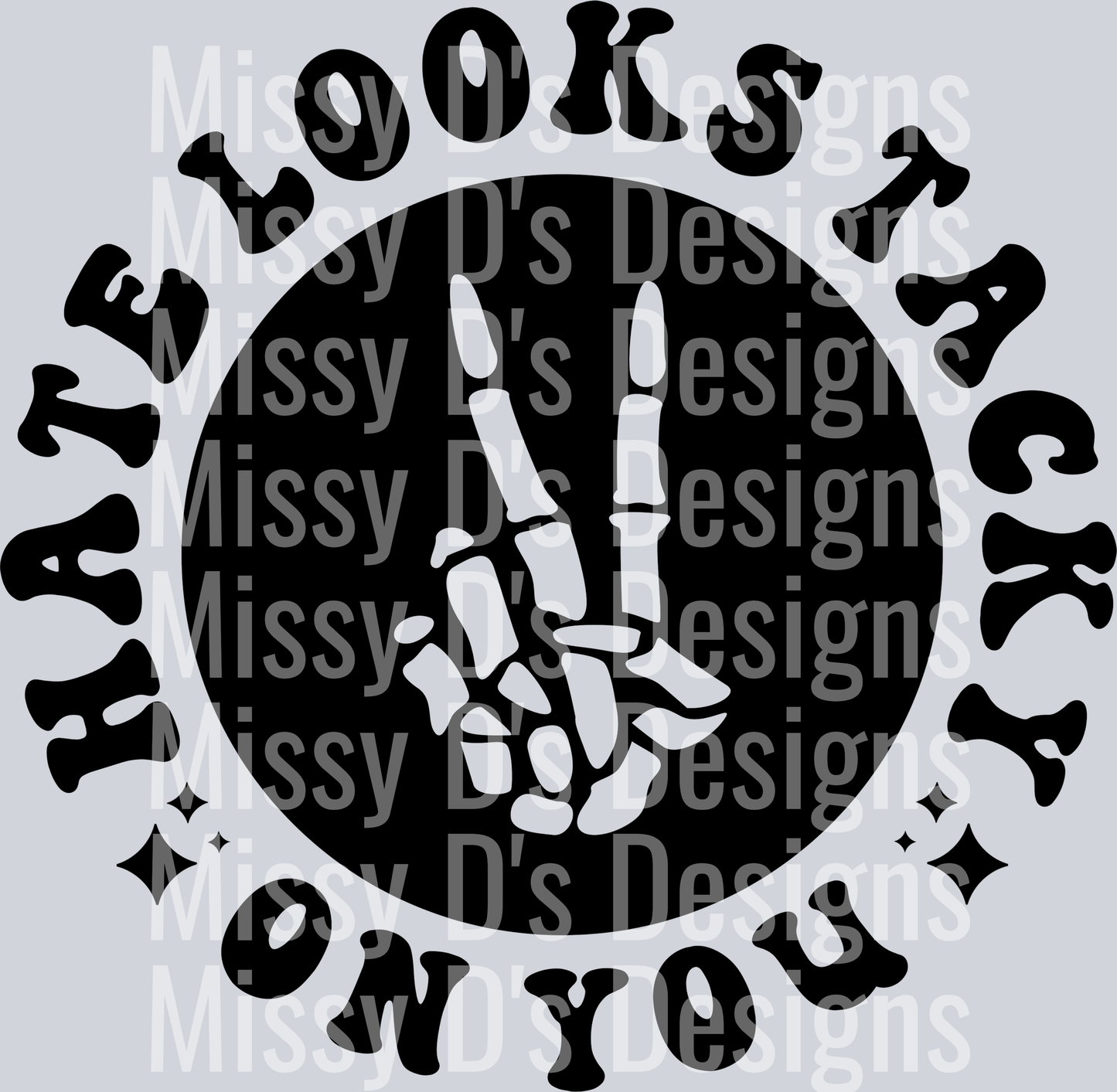 Hate Looks Tacky On You Pocket Design