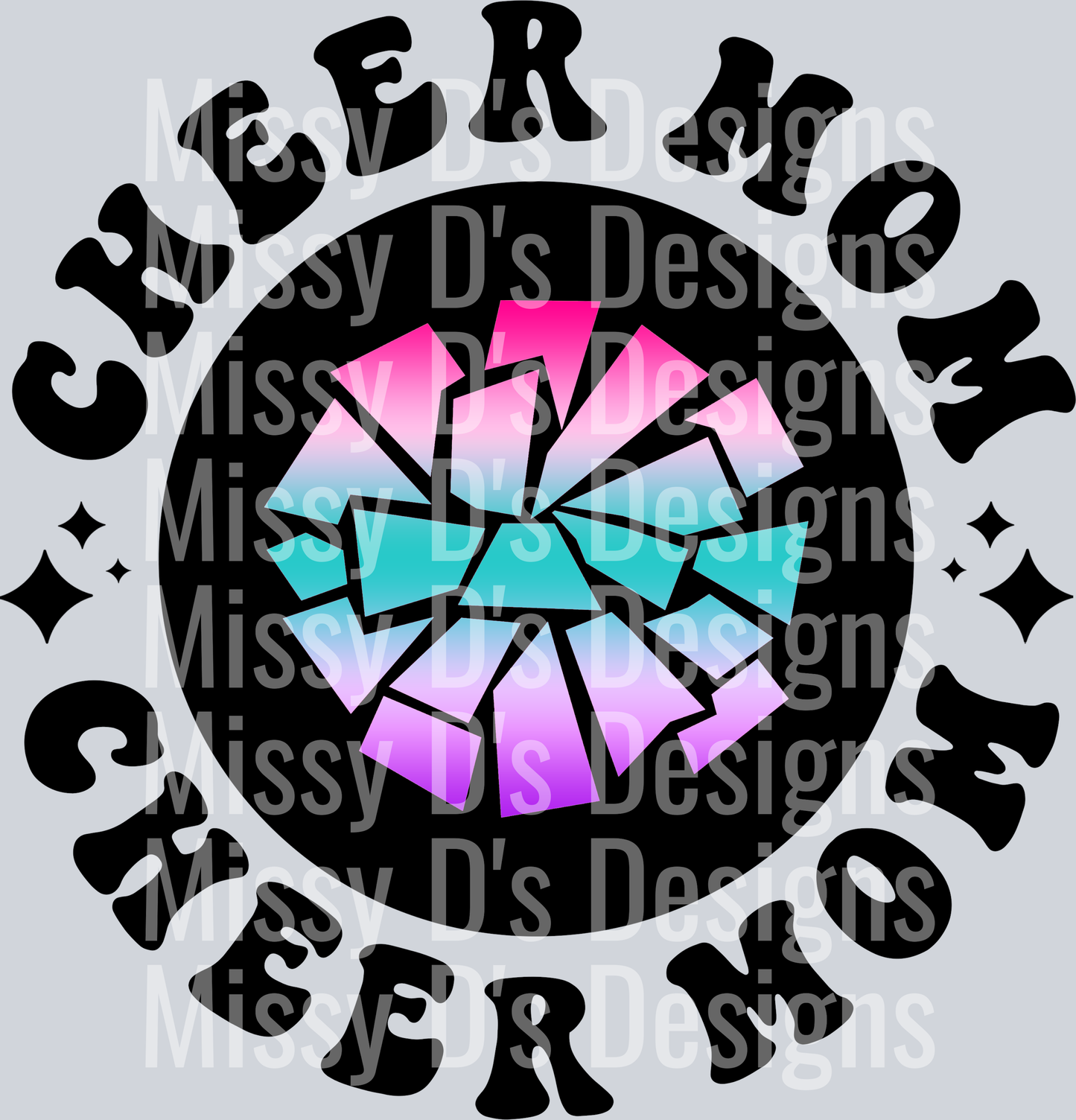 Color Cheer Mom Pocket Design