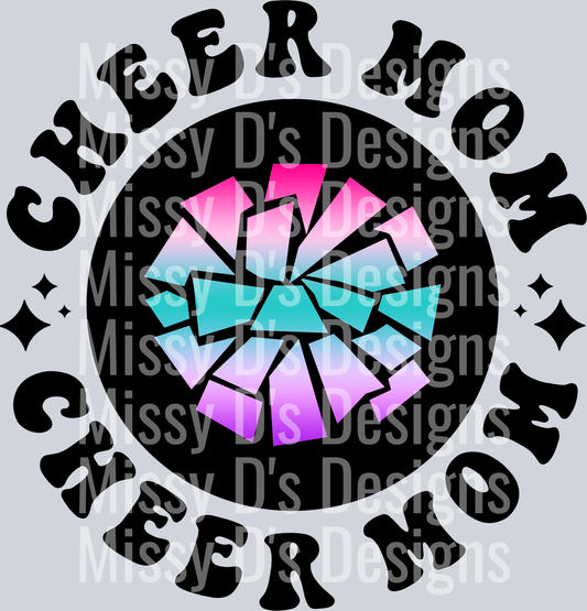 Color Cheer Mom Pocket Design
