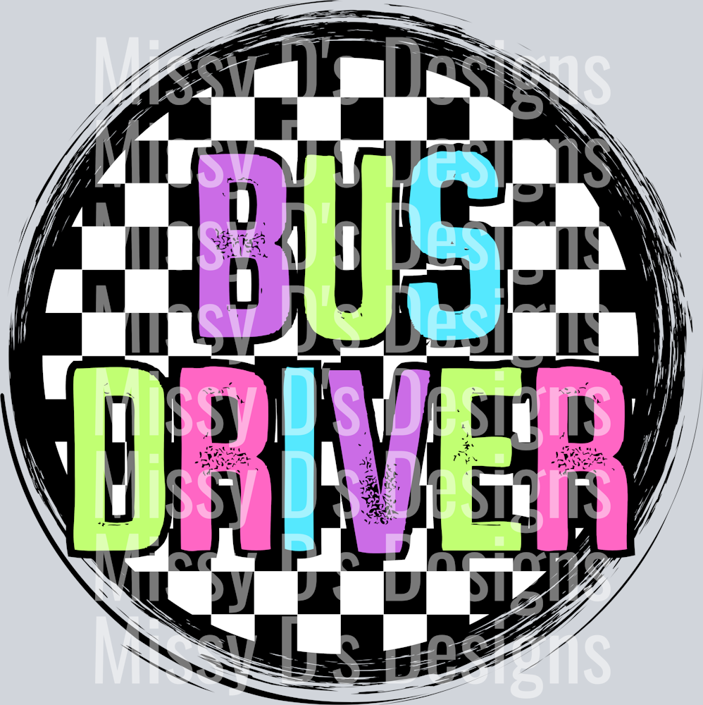 CheckeredCirclePinkBusDriver