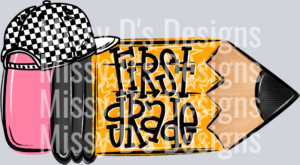 SchoolPencilDoodleBoyFirstGrade