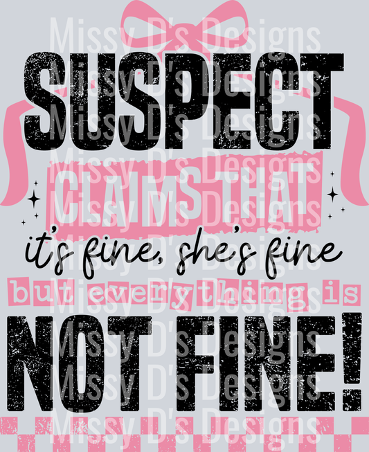 suspect not fine coquette