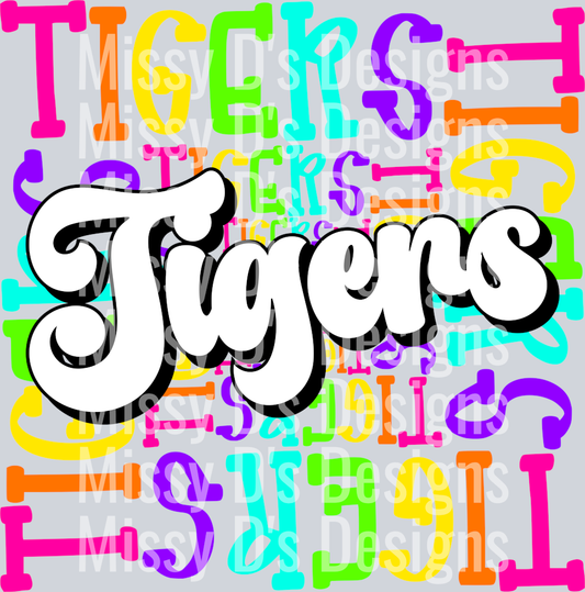 tigers colorful