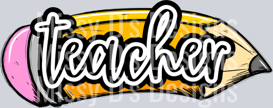 pencil teacher black
