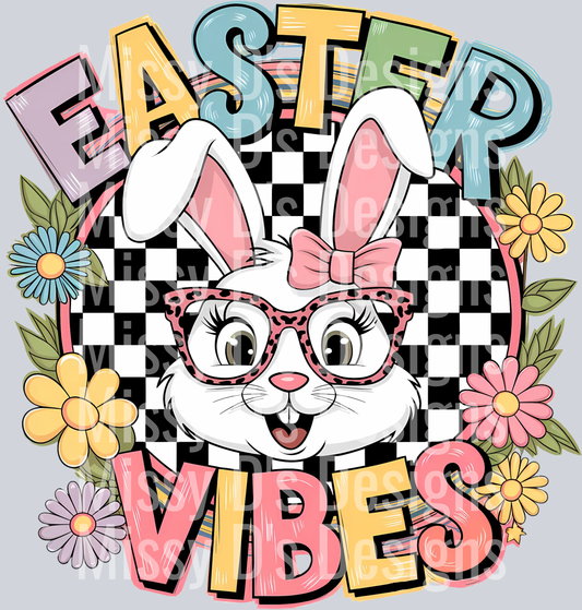 Easter Vibes PNG, Coquette Bunny Png